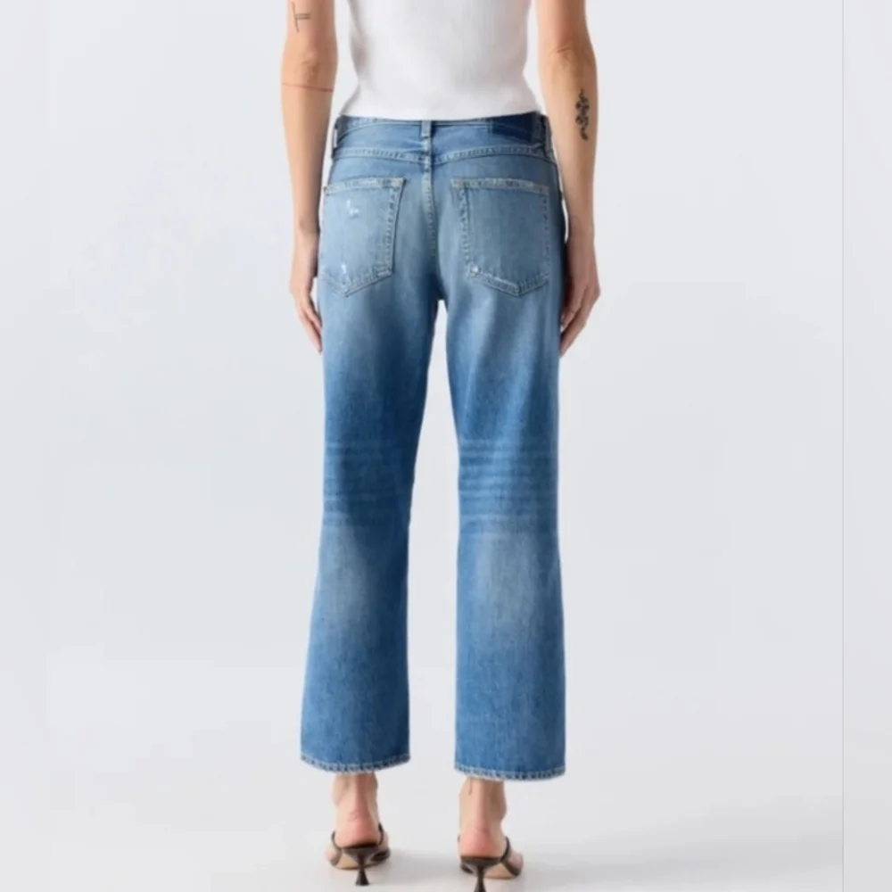 AMO Billie High Rise Cropped Denim Jean Jeans Size 27 - Picture 3 of 12